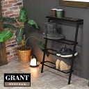 GRANT シューズラック GRSR-600送料無料 シューズラック 玄関収納 3段 幅60 収納 おしゃれ ヴィンテージ風 ビンテージ風 木製 アイアン 北欧...