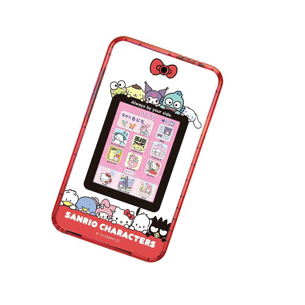 収納・家具・寝具の収納宅配館のmeスマホ＋ サンリオキャラクターズ 電子玩具 キッズ家電 キッズスマホ ケータイ meスマホ ミースマホ サンリオ サンリオキャラクターズ セガフェイブ クリスマス 誕生日 プレゼント｜アングル3