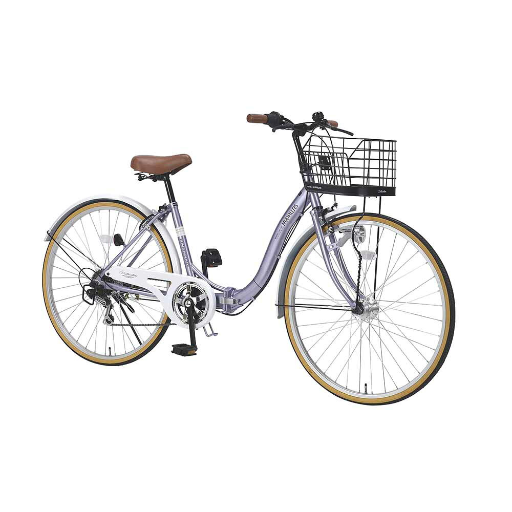 楽天市場】自転車 26インチ（カラーパープル）（折りたたみ自転車