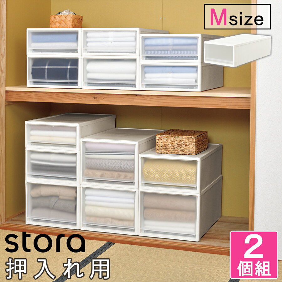 【送料無料】【大容量 2個セット】 収納ボックス ストラ 奥行74cm Mサイズ 幅39cm 奥行74cm 高さ22cm ..