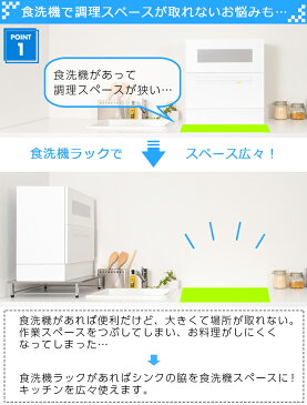 【あす楽】【送料無料】燕三条製 食洗機ラック 頑丈 ステンレス天板 脚アジャスター付き 耐荷重40kg 幅50.5cm 奥行45.5cm 高さ11〜12cm 重さ2.6kg パナソニック、シロカ他、対応機種はページ内に記載【日本製】