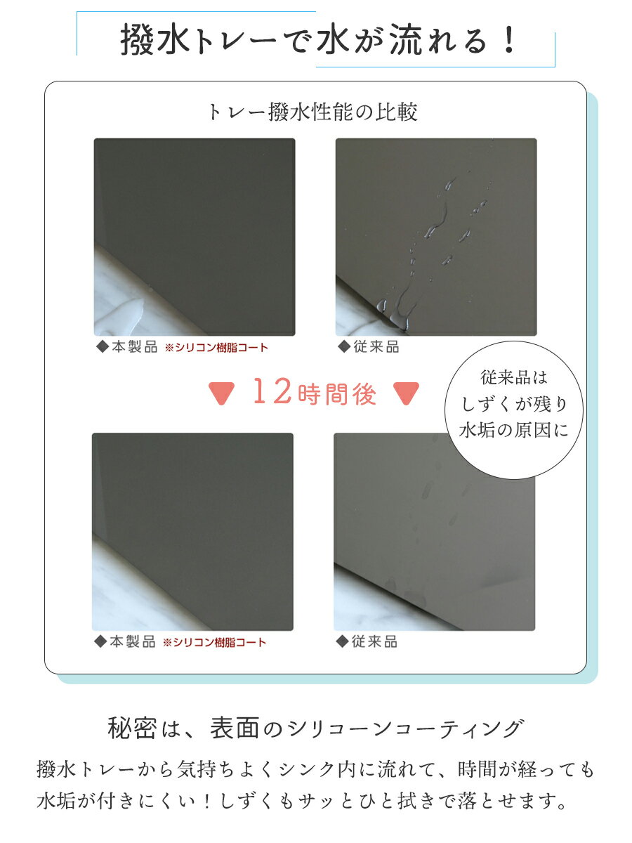 【送料無料】水切りラック ステンレス 水切りかご 22cm 幅21.5cm 全長56m 高さ18.4cm 箸立て 包丁スタンド 付き ステンレス製 オークス USF7 ウチフィット 【日本製】