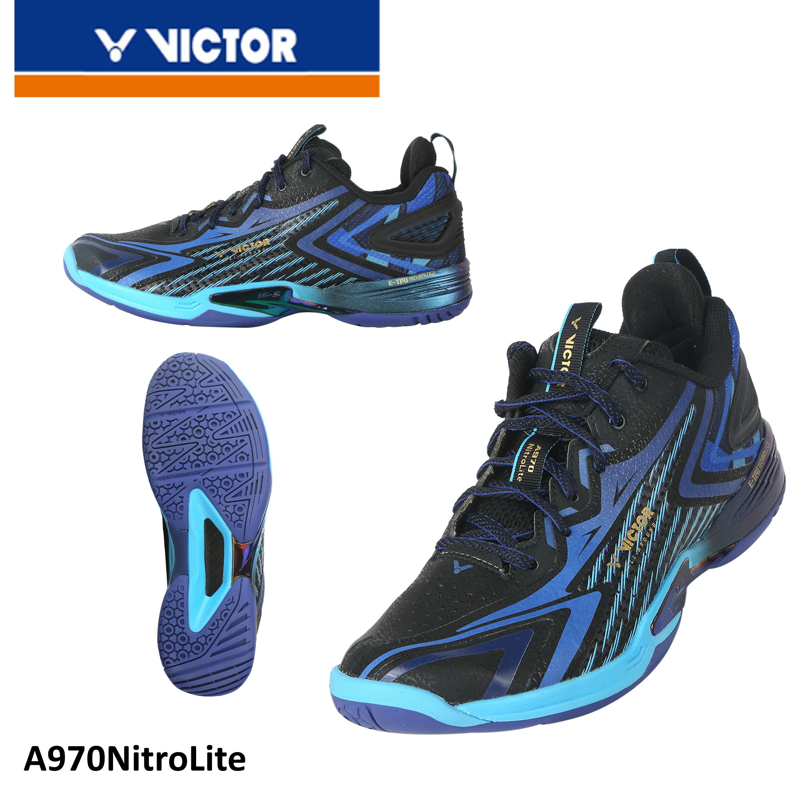 乐天商城 - ビクター VICTOR バドミントンシューズ シューズ A970NL バドミントン 奈良岡選手使用モデル