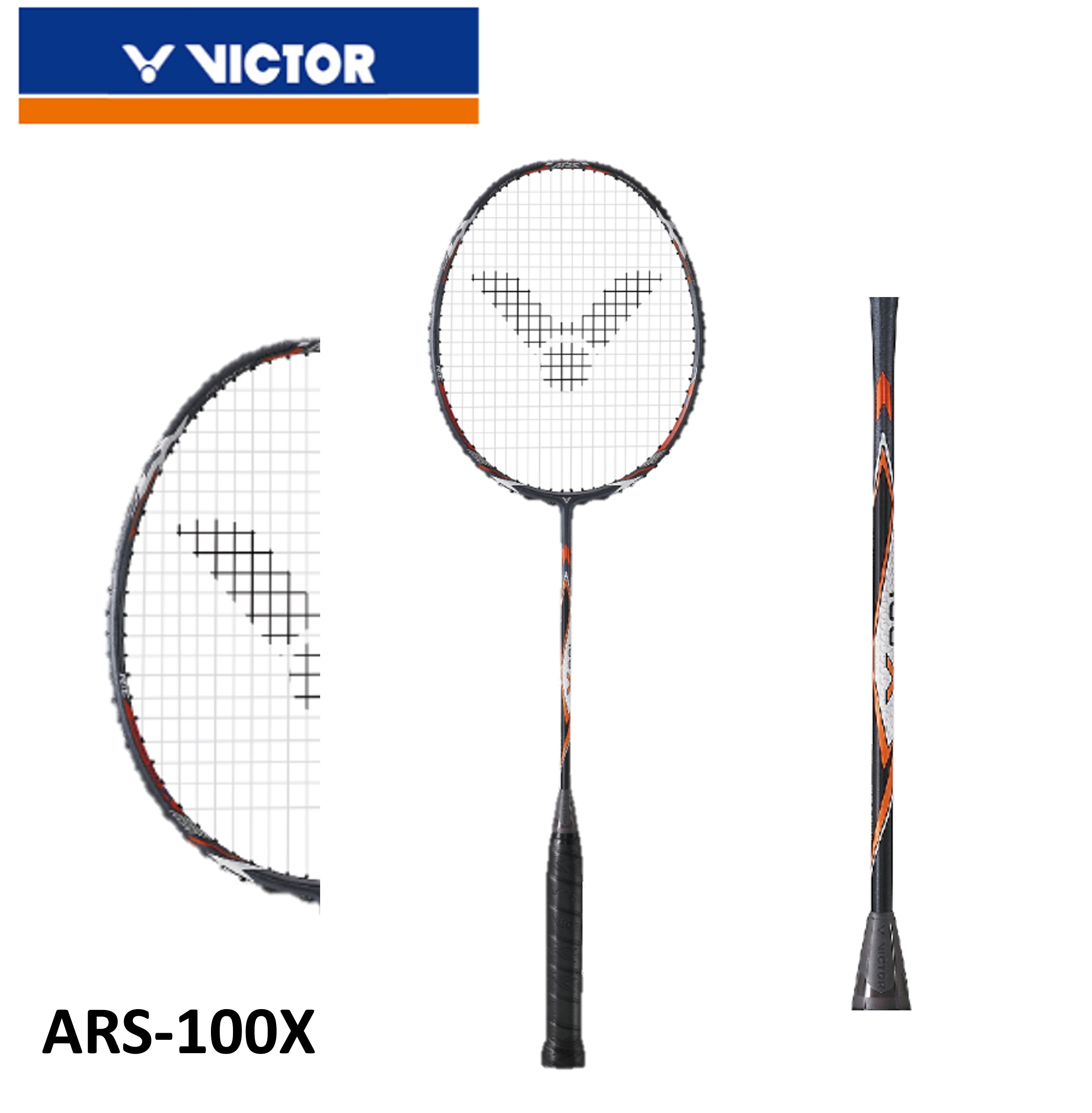 【ガット代・張り代無料】ビクター VICTOR バドミントンラケット オーラスピード100X ARS-100X バドミントン モハマド・アッサン選手使用モデル