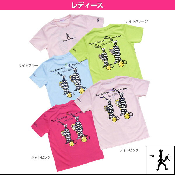 [バルデマッチ テニス・バドミントンウェア（レディース）]Tシャツ（Pick）／レディース（BM-JW1623）