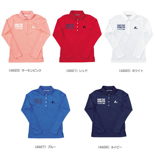 ラケットプラザのルーセント テニスウェア（レディース） Ladies 長袖ポロシャツ レディース XLP-492｜アングル2