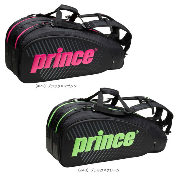[プリンス テニス バッグ]ラケットバッグ 6本入（TT702）ラケットバッグ