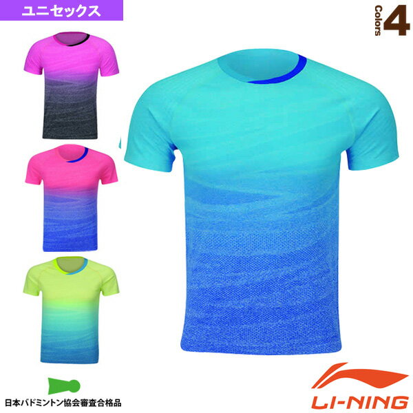 [リーニン テニス・バドミントンウェア メンズ/ユニ ]中国ナショナルチーム ゲームシャツ／ユニセックス AAYM151 