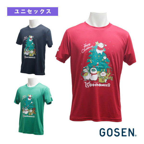 ゴーセン テニス バドミントンウェア（メンズ/ユニ） （NPT19／NTF05）ぽちゃ猫／クリスマス BADMINTON／Tシャツ＆タオルセット／ユニセックス