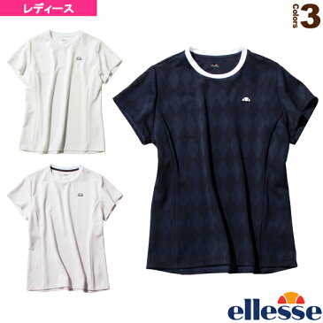 [エレッセ テニス・バドミントン ウェア（レディース）]ショートスリーブクラブジャカードクルー／SS Club Jacquard Crew／レディース（EW09312）