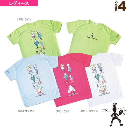 [バルデマッチ テニス・バドミントン ウェア（レディース）]Tシャツ（Villians）／レディース（BM-JW1324）