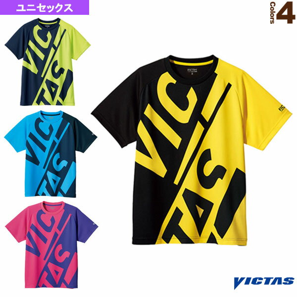 [ヴィクタス 卓球ウェア（メンズ/ユニ）]BLOCK LOGO TEE／ブロックロゴティー／ユニセックス（632102）