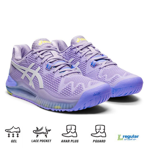 [アシックス テニス シューズ]GEL-RESOLUTION 8／ゲルレゾリューション 8／レディース（1042A072）