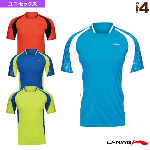 【12月限定ポイント10倍 ※要エントリー】[リーニン テニス・バドミントンウェア（メンズ/ユニ）]ゲームシャツ／ユニセックス（AAYK083）