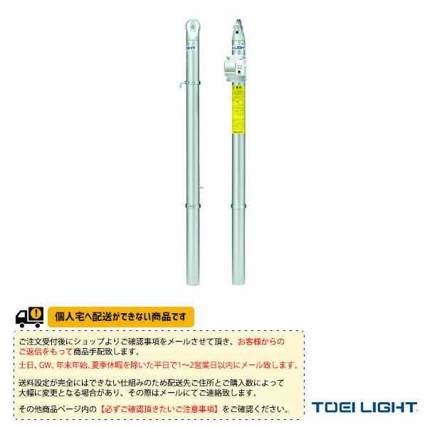 [TOEI(トーエイ) テニスコート用品][送料別途]アルミテニス支柱／屋外用／差込式／2本1組（B-2997）