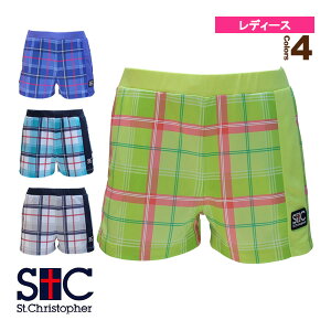 セントクリストファー テニス・バドミントンウェア(レディース) チェックゲームショートパンツ/レディース(STC-BCW2314)