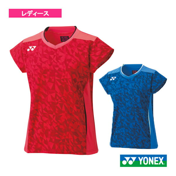 ヨネックス レディース ゲームシャツ テニス バドミントンウェア トップス 半袖 吸汗速乾 ストレッチ ホワイト 白 ネイビー レッド 赤 送料無料 YONEX 20703