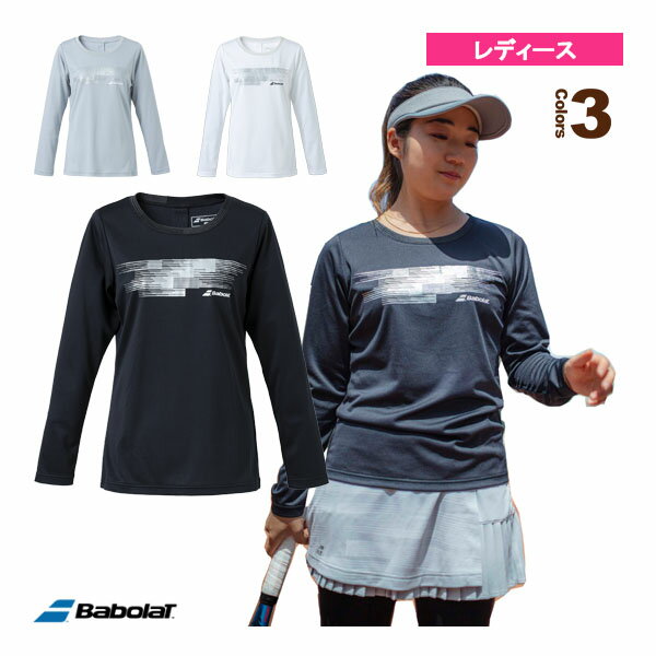 バボラ テニス バドミントン ウェア（レディース） 長袖プラクティスシャツ／VS LONG SLEEVE SHIRT／レディース（BWP3570）