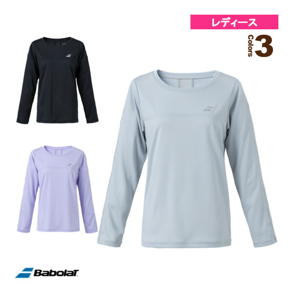 バボラ テニス バドミントンウェア（レディース） 長袖プラクティスシャツ／PURE LONG SLEEVE SHIRT／レディース（BWP3573）