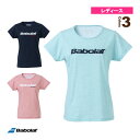 バボラ テニス・バドミントンウェア(レディース) 半袖プラクティスシャツ/PURE SHORT SLEEVE SHIRT/レディース(BWP3575)