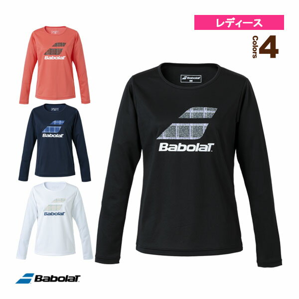 バボラ テニス バドミントン ウェア（レディース） 長袖プラクティスシャツ／PURE LONG SLEEVE SHIRT／レディース（BWP3577）