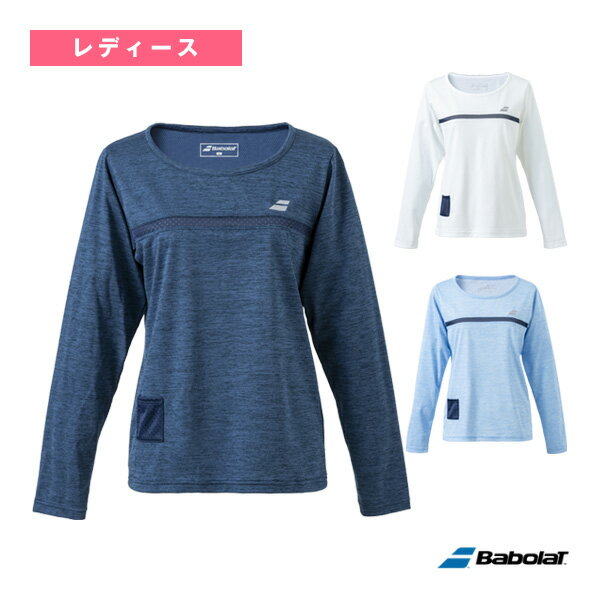 バボラ テニス バドミントンウェア（レディース） PURE RANGE／長袖シャツ／PURE LONG SLEEVE SHIRT／レディース（BWP4525）