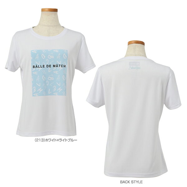 ラケットプラザのバルデマッチ テニス・バドミントンウェア（レディース） プリントTシャツ／レディース（BDM-D1204）｜アングル3