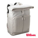 ウィルソン テニスバッグ ライフスタイルバックパック2024/LIFESTYLE BACKPACK 2024/クリーム/ラケット2本収納可(WR8030602001)(4)