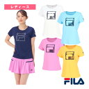 フィラ テニス・バドミントンウェア(レディース) アップリケTシャツ/レディース(VL2840)