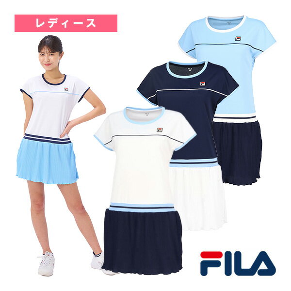 フィラ FILA ゲームシャツ(レディース) [サイズ：L] [カラー：サックス] #VL2423-10 【送料無料】【スポーツ・アウトドア テニス レディースウェア】