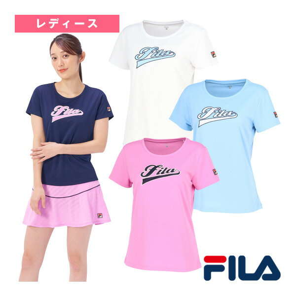 ■商品情報 商品名[フィラ テニス・バドミントンウェア（レディース）]アップリケTシャツ／レディース（VL2866） メーカー名フィラ カラー（01）ホワイト, （10A）ペールブルー, （19）ピンク, （20）フィラネイビー サイズS, M, L, XL 素材ポリエステル100％ ■メーカー希望小売価格はメーカーカタログに基づいて掲載していますサイズ身丈(cm)バスト(cm）袖丈(cm） S568614 M589015 L609416 XL609816 ■商品詳細情報 特徴パイルメッシュボーダー素材を大人気のFILA ロゴのアップリケに。凸凹のロゴもキュート な配色のシャツです。 テクノロジー【吸水速乾】【UV】