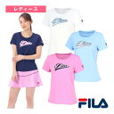 フィラ テニス・バドミントンウェア(レディース) アップリケTシャツ/レディース(VL2866)