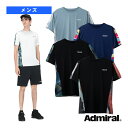 [アドミラル(Admiral) テニス・バドミントン ウェア（メンズ/ユニ）]サイドライングラフィックTシャツ／メンズ（ATMA402）