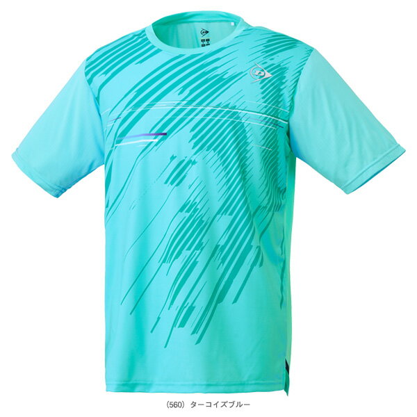 メッシュ テニスTシャツ ストライプ柄 ロゴアップリケ付き δ 楽天市場】ダンロップ(カラーブルー)(メンズウェア|テニス