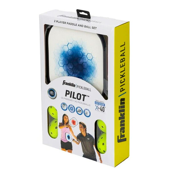 ラケットプラザのフランクリン ピックルボールラケット パイロットPP 2プレイヤーセット PILOT PP 2 PLAYER SET 59812｜アングル2