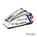 テクニファイバー テニスバッグ ツアー エンデュランスホワイト TOUR ENDURANCE WHITE 6R ラケット6本収納可 40TOUW256R