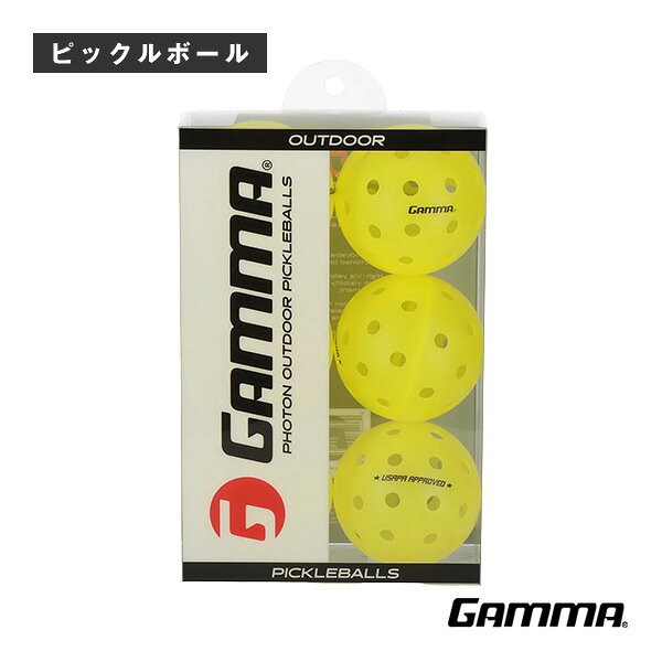 ガンマ ピックルボールボール フォトンアウトドアボール PHOTON OUTDOOR BALL 6P 6個入 1E805863
