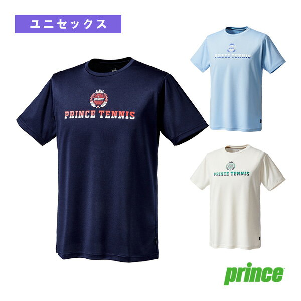 ■商品情報 商品名プリンス テニスウェア（メンズ/ユニ） Tシャツ ユニセックス MS6016 メーカー名プリンス カラー（125）サックス, （127）ネイビー, （152）オフホワイト サイズS, M, L, LL 素材ドライニット（ポリエステル100％） ■メーカー希望小売価格はメーカーカタログに基づいて掲載しています■商品詳細情報 特徴センターにエンブレムをプリントしたニクラシカルなTシャツ。 テクノロジー【吸汗速乾】【UPF50】 &darr;サイズから商品を探したい方はこちら&darr;