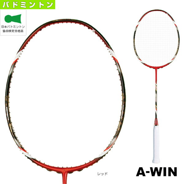 ■商品情報 商品名[A-WIN（アーウィン） バドミントンラケット]96H-777（96H-777RD） メーカー名A-WIN（アーウィン） カラーレッド サイズ3U5 素材カーボンファイバー 推奨張力20-26lbs ラケット重さ85～89g ラケット全長675mm 生産国中国 ■メーカー希望小売価格はメーカーカタログに基づいて掲載しています■商品詳細情報 特徴攻撃型フルラケットケース付きスリムフレームにスリムシャフト。フレームトップが卵型形状で、振り抜き抜群。打球スピードが30％アップとコントロールの向上に加え、ストリングが切れにくい。