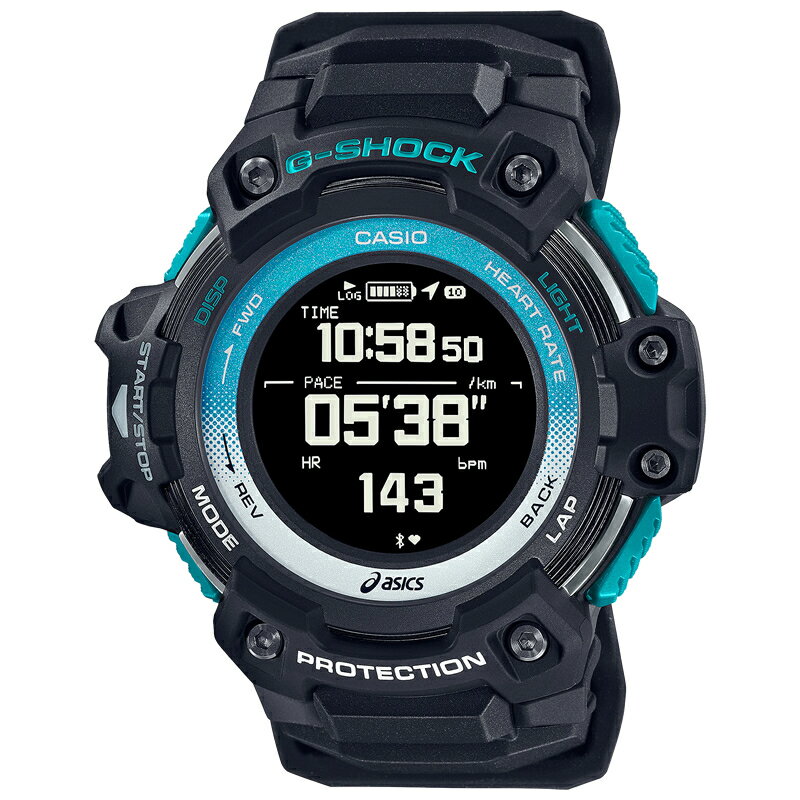 CASIO SPECIAL GSR-H1000 Series GSR-H1000AST-1JR 時計単体 心拍計＋GPS機能を搭載 耐衝撃構造 20気圧防水 ランニングフォームの計測・分析にはモーションセンサー「CMT-S20R-AS」が必要 asicsとの共同開発 G-SHOCK ジーショック カシオ アシックス
