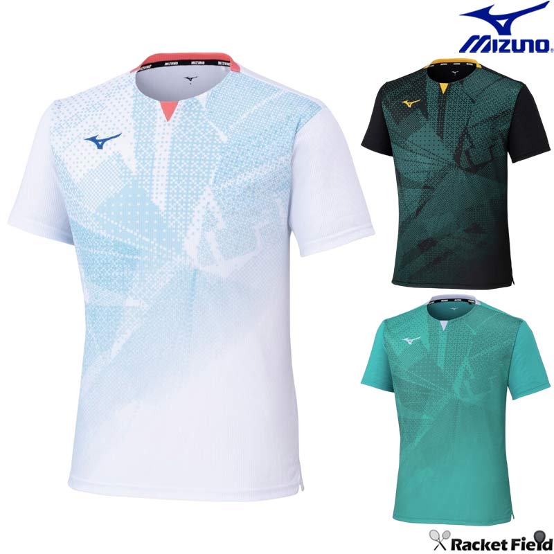 ソフトテニス バドミントン ウェア ミズノ MIZUNO ドライエアロフローゲームシャツ 62JAC510 ラケットスポーツ ユニセックス 男女兼用 吸汗速乾 動きやすい ユニフォーム 軟式テニス テニス ウェア ミズノ バドミントンウェア