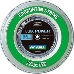 バドミントン ガット ヨネックス YONEX ストリングス BG80パワー BG80POWER【ロール100m】【バドミントン ガットロー…
