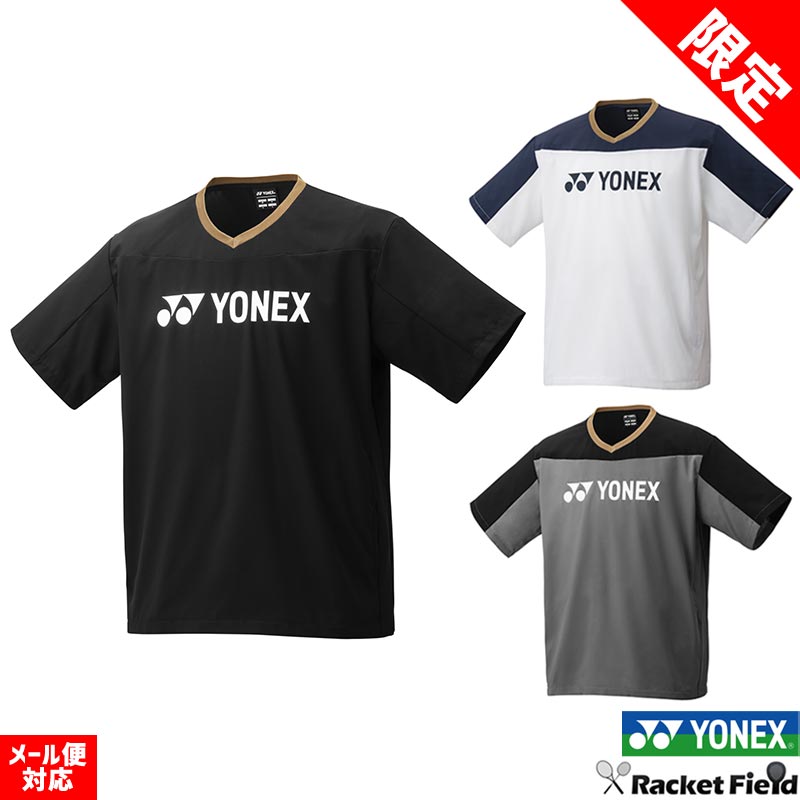 ソフトテニス バドミントン ウェア ヨネックス 半袖Vブレーカー 30114Y 半袖 ユニセックス 男女兼用 テニス ソフトテニス バドミントン ウェア UVカット 制電 V首 Vネック YONEX ソフトテニス ウェア