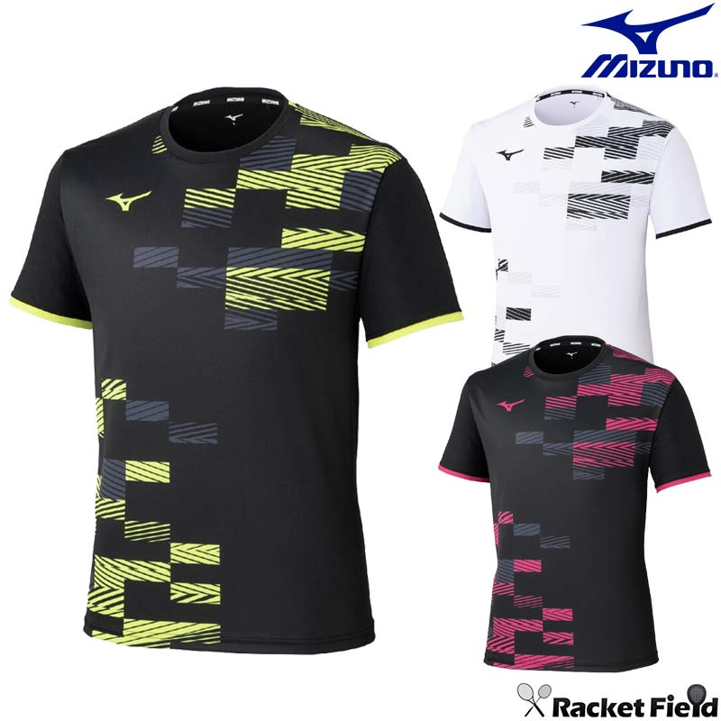 ソフトテニス バドミントン ウェア ミズノ MIZUNO ゲームシャツ(ラケットスポーツ) 62JAD022 ユニセックス 男女兼用 吸汗速乾 動きやすい ソフトテニス バドミントン 硬式テニス