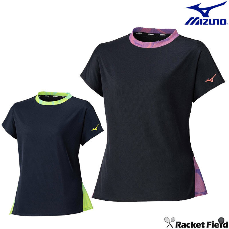 【レディース】 ソフトテニス バドミントン ウェア ミズノ MIZUNO ゲームシャツ(ラケットスポーツ) 62JAD214 吸汗速乾 動きやすさ ソフトテニス バドミントン 硬式テニス