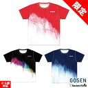 数量限定 ソフトテニス ウェア ゴーセン GOSEN グラデーションTシャツ JPT25 半袖 ゴーセン バドミントン Tシャツ メンズ ユニセックス soft...