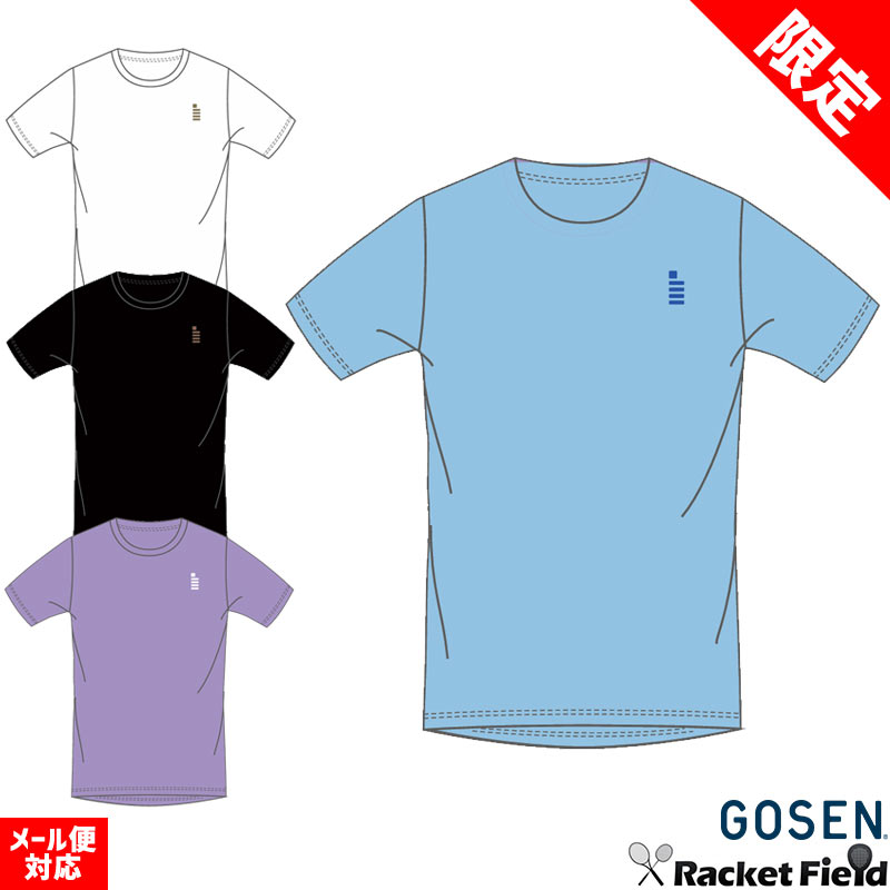 Rakuten - 【限定】数量限定 ソフトテニス ウェア ゴーセン GOSEN ロゴTシャツ JPT65 半袖Tシャツ バドミントン メンズ ユニセックス softtennis wear