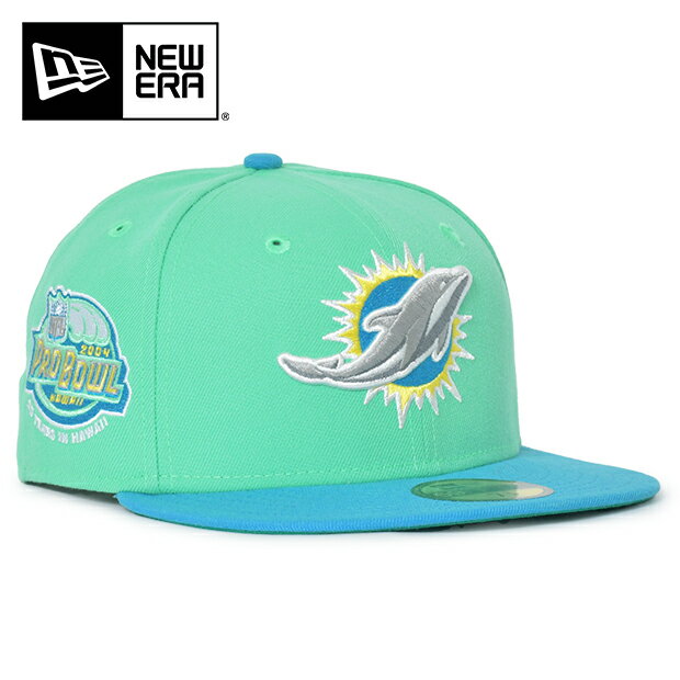 ニューエラ キャップ NEW ERA MIAMI DOLPHINS 59FIFTY FITTED CAP SIDE PATCH マイアミ ドルフィンズ メンズ