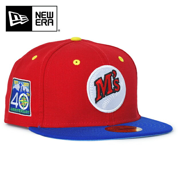 ニューエラ キャップ NEW ERA SEATTLE MARINERS 59FIFTY FITTED CAP SIDE PATCH シアトル マリナーズ メンズ