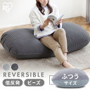 リバーシブルビーズクッション RBC-2P ライトクッション ビーズ ビーズクッション 低反発 リバーシブル フィット もっちり 洗えるカバー 大きい ビッグ ...
